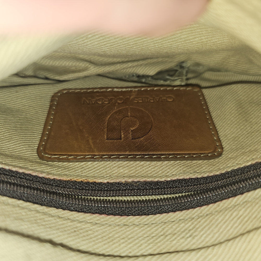 Charles Jourdan Tan and Gray Crossbody Bag - Picture 10 of 11